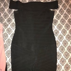 Black bandage dress